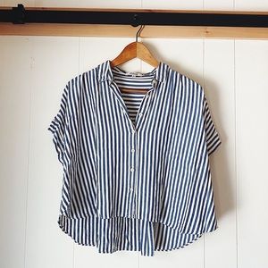 Madewell Cropped Button Down Blouse